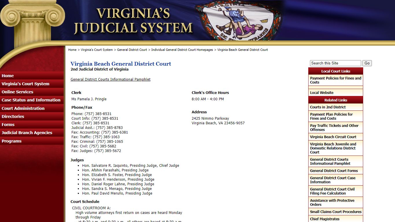 Virginia Beach General District Court - vacourts.gov